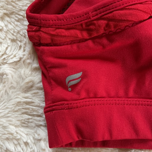 Fabletics Racerback Red Sports Bra - Picture 4 of 4